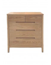 Lyam 5 Drawer Chest Solid Oak 